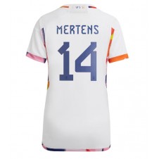 Belgien Dries Mertens #14 Bortatröja Dam VM 2022 Korta ärmar